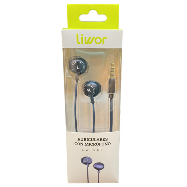 AURICULARES CON CABLE Y MICRÓFONO LW - 068 - Imagen 2