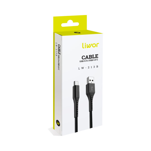 CABLE USB 2.0 A USB 2.0 TIPO C / LW-213B - Imagen 2