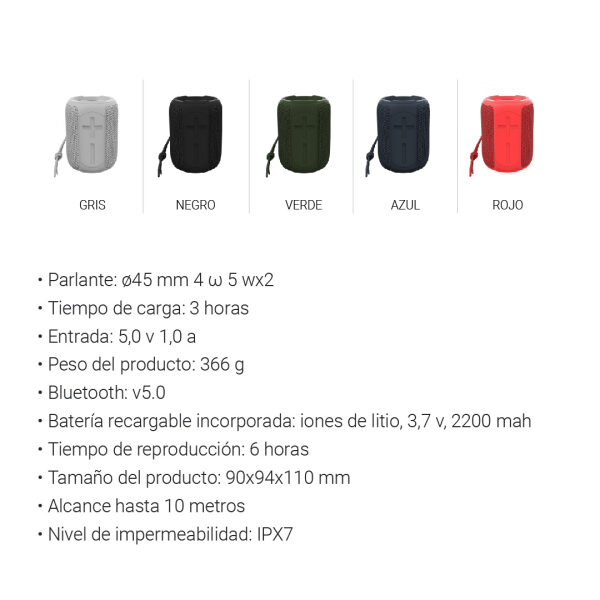 PARLANTE INALÁMBRICO PARA EXTERIORES / L W-E 1 0 0 - Imagen 17