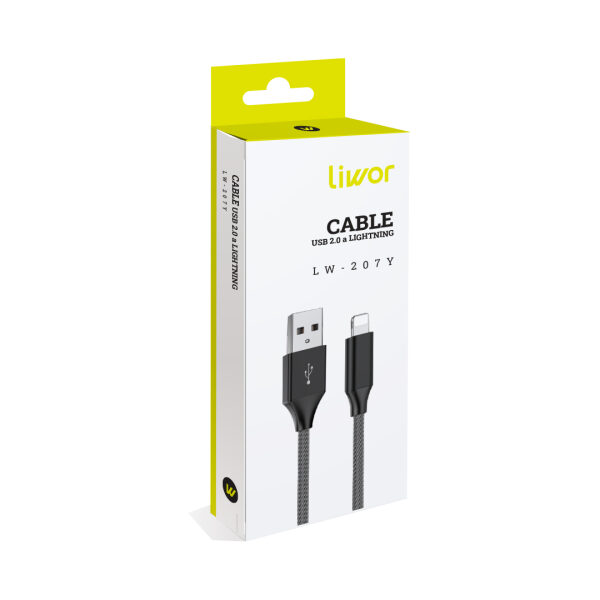 CABLE USB 2.0 A LIGHTNING / L W-2 0 7 Y - Imagen 2