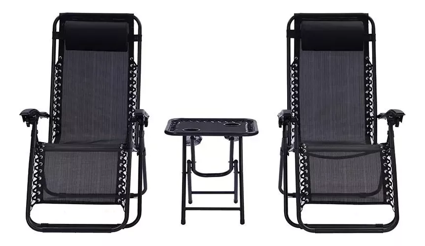 Combo Gravedad Cero Con Mesa Plegable Premium