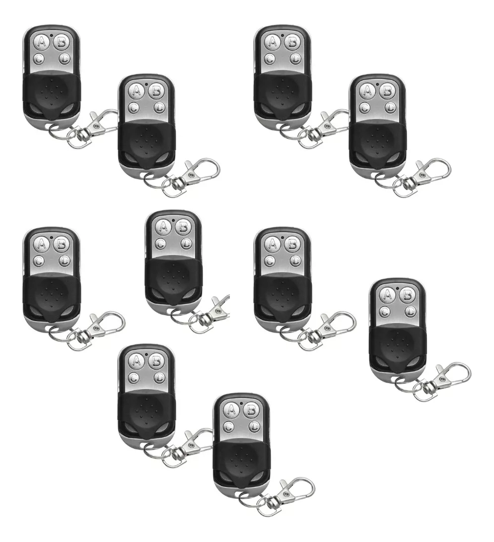 X 10 Control Remoto Copiador Portón Autom Alarmas Premium