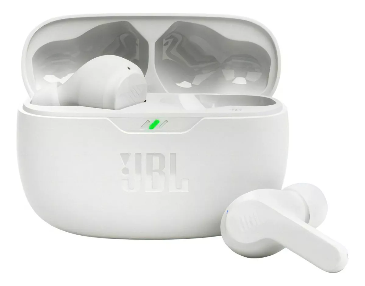 Audífonos Inalámbricos Jbl Vibe Beam Bluetooth, Blanco. Color Blanco Color De La Luz Blanco