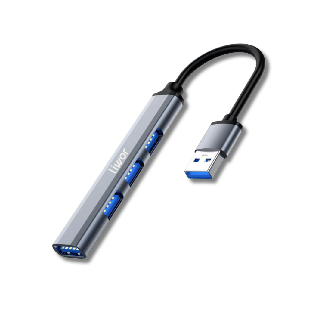 Adaptador Hubs 4 En 1 Usb