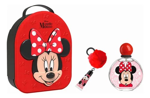 Perfume Disney Minnie 100ml + Mochila + Lip Gloss