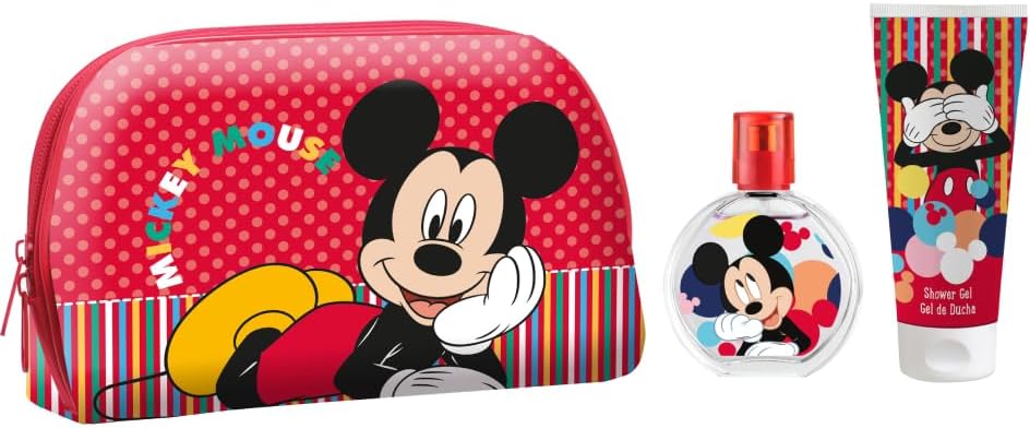 Perfume Disney Mickey Edt 50 Ml + Cartuchera + Gel